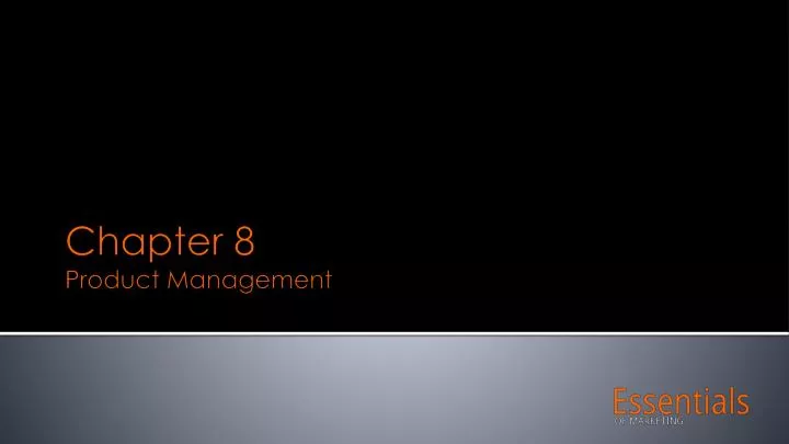 chapter 8 product management
