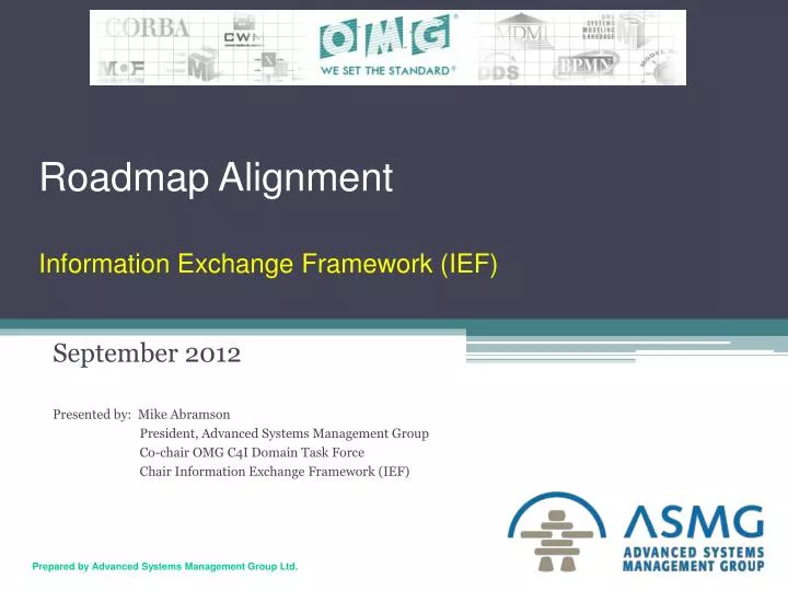 roadmap alignment information exchange framework ief