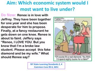 Aim: Which economic system would I most want to live under?