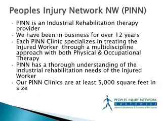 Peoples Injury Network NW (PINN)