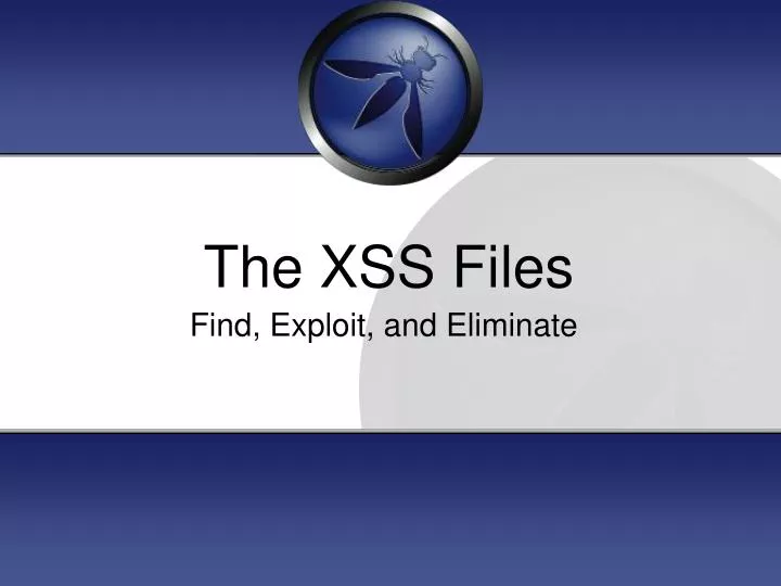 the xss files