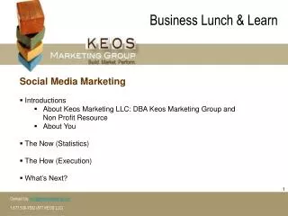 Business Lunch &amp; Learn