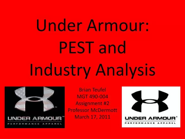 under armour pest and industry analysis