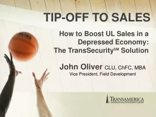 TIP-OFF TO SALES