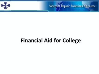 Financial Aid for College