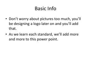 Basic Info