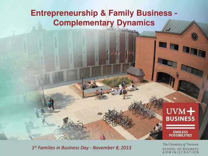 entrepreneurship family business complementary dynamics