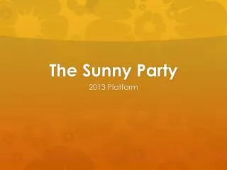 The Sunny Party