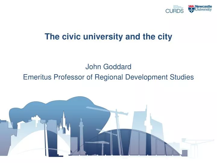 the civic university and the city