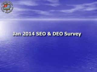Why Survey? 	No hard data on SEO opinions 	Build cohesiveness 	Better redirect our efforts SEOs closest to our customer