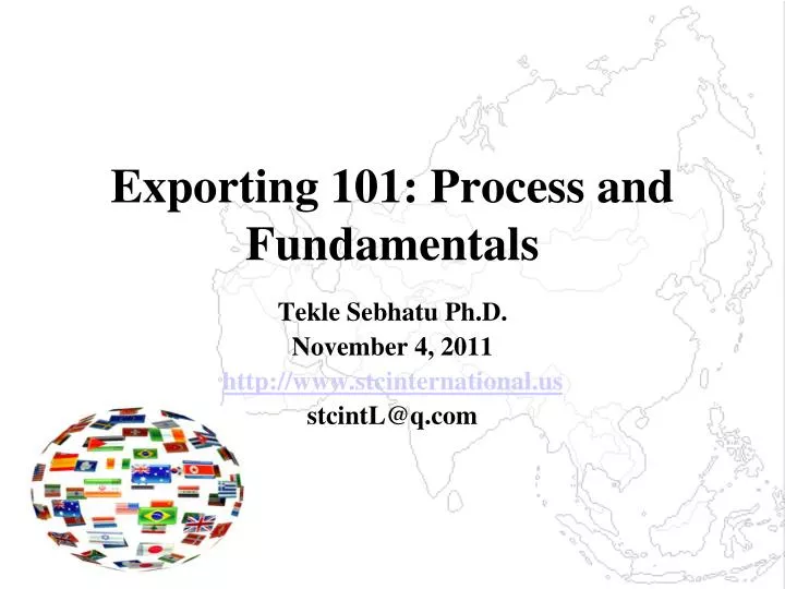 exporting 101 process and fundamentals
