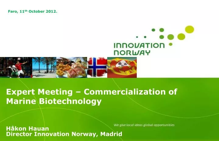 expert meeting commercialization of marine biotechnology