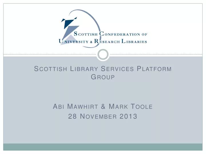 scottish library services platform group abi mawhirt mark toole 28 november 2013