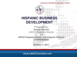 HISPANIC BUSINESS DEVELOPMENT