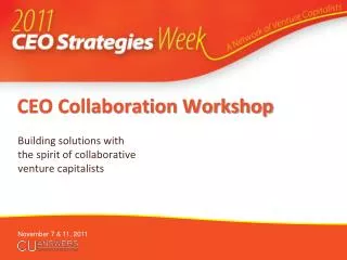 CEO Collaboration Workshop
