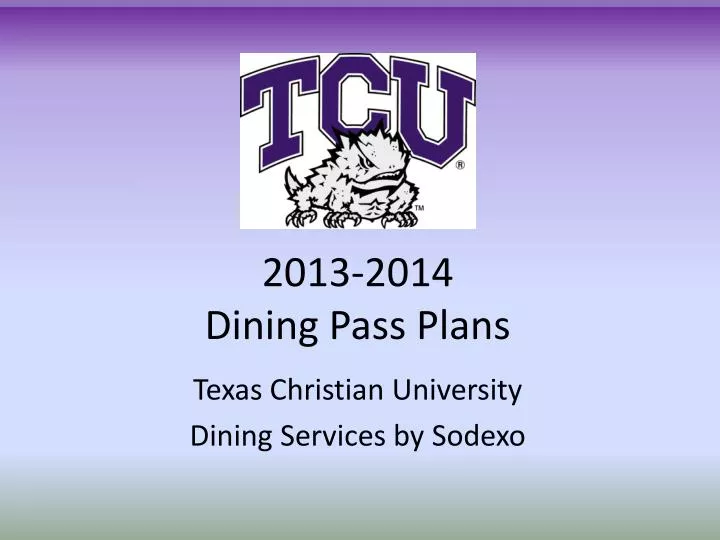 2013 2014 dining pass plans
