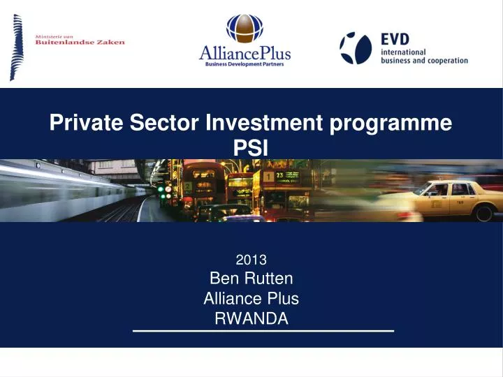 private sec tor investment programme psi