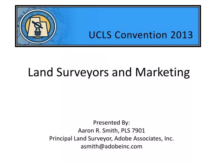 land surveyors and marketing