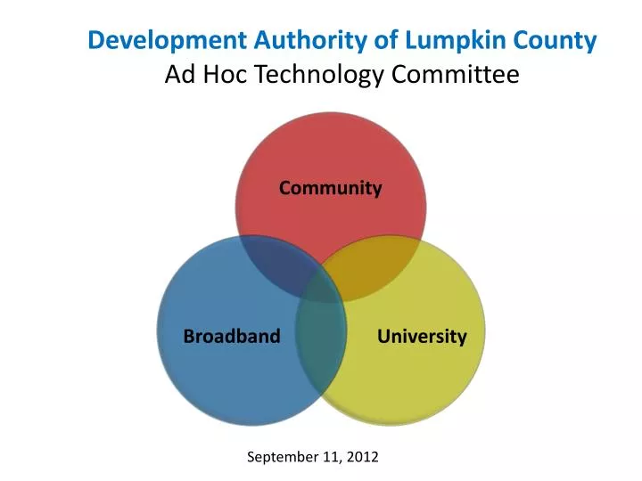 development authority of lumpkin county ad hoc technology committee