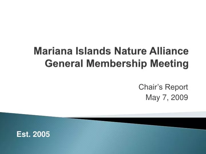 mariana islands nature alliance general membership meeting