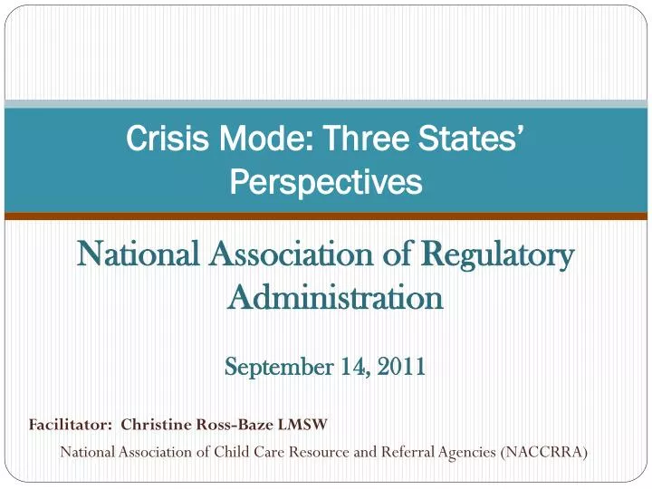 crisis mode three states perspectives