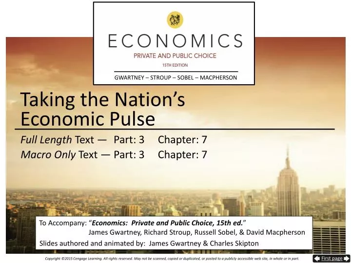 taking the nation s economic pulse