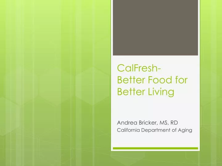 calfresh better food for better living