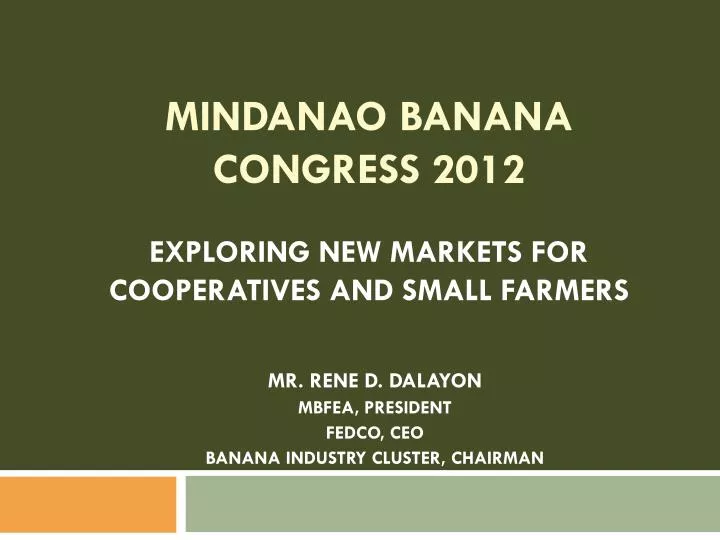mindanao banana congress 2012