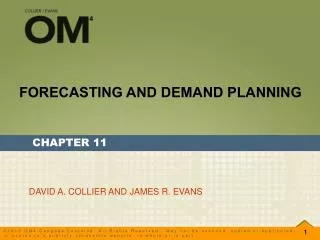 FORECASTING AND DEMAND PLANNING