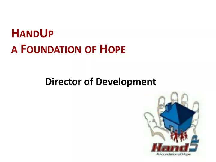 handup a foundation of hope