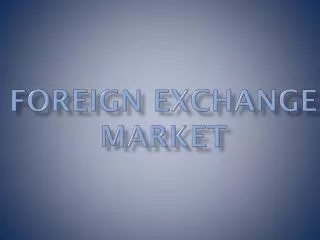 Foreign exchange market