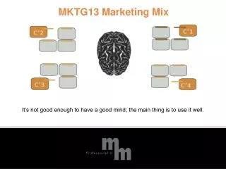 MKTG13 Marketing Mix