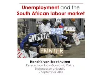 Unemployment and the South African labour market