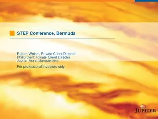 STEP Conference, Bermuda