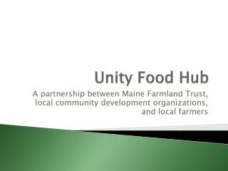 Unity Food Hub