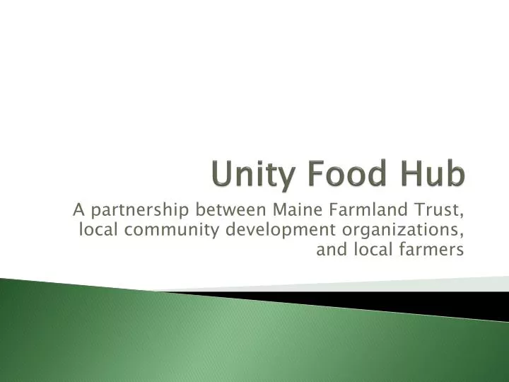 unity food hub