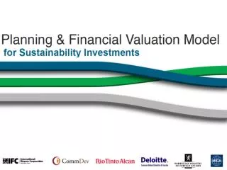 Challenge: Linking Sustainability &amp; Financial Value
