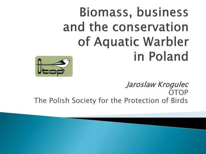 biomass business and the conservation of aquatic warbler in poland