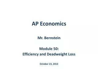 AP Economics