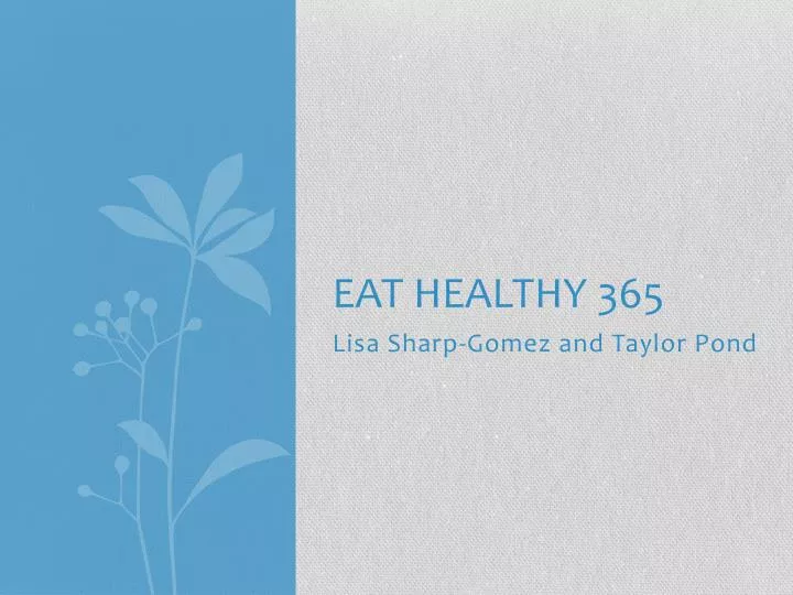 eat healthy 365