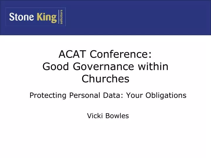acat conference good governance within churches