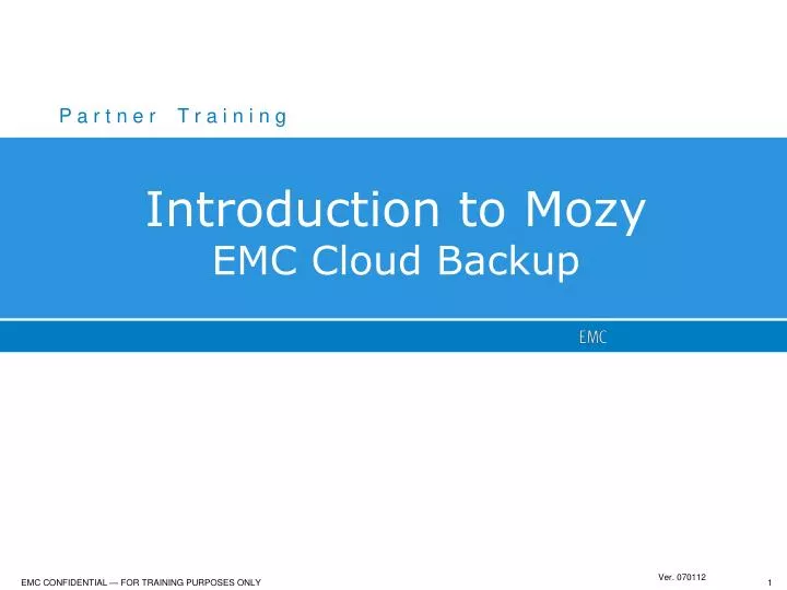 introduction to mozy emc cloud backup
