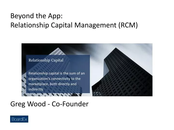 beyond the app relationship capital management rcm