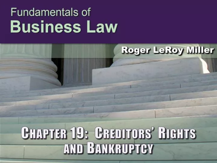 chapter 19 creditors rights and bankruptcy