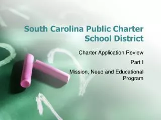 South Carolina Public Charter School District