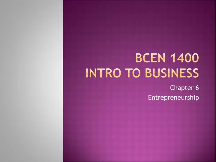 bcen 1400 intro to business