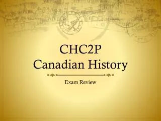 CHC2P Canadian History