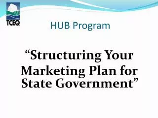 HUB Program
