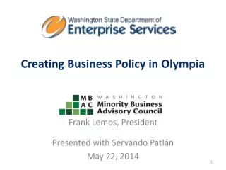 Creating Business Policy in Olympia