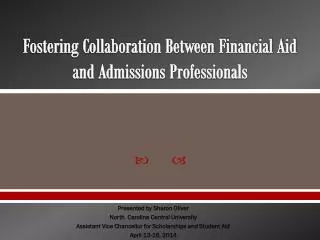 Fostering Collaboration Between Financial Aid and Admissions Professionals